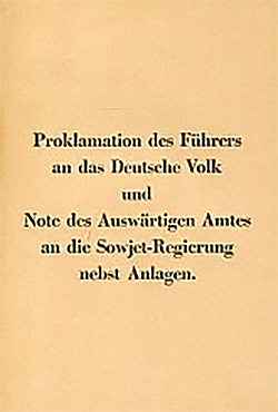 ��������� �. ������� � ����������� ������ 22 ���� 1941 ����