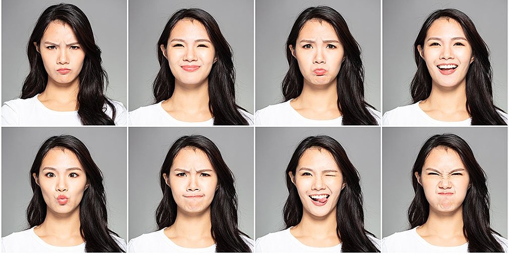 отражение эмоций на лице