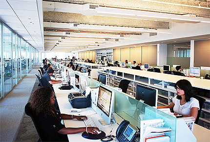 открытые рабочие пространства - open space